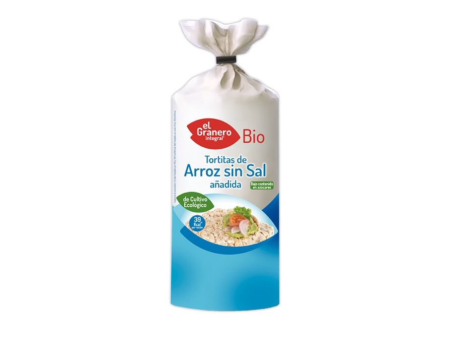 TORTITAS ARROZ SIN SAL BIO 115gr (U/C 12)-EL GRANERO