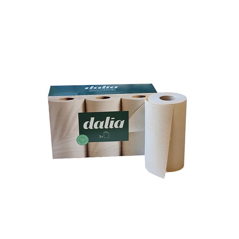 PAPEL COCINA SIN BLANQUEAR 3 ROLLOS BIO-DALIA