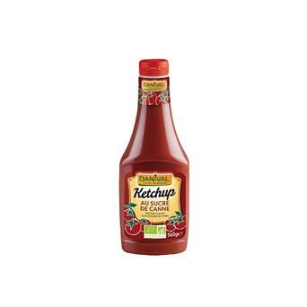 KETCHUP CON AZÚCAR DE CAÑA BIO 560gr-DANIVAL