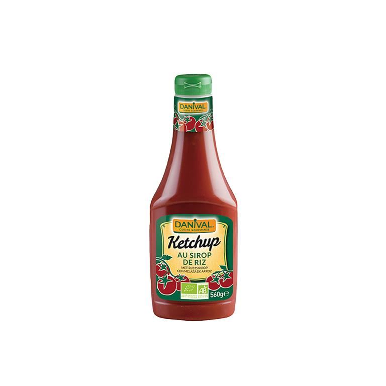 KETCHUP S/A CON SIROPE DE ARROZ BIO 560gr-DANIVAL