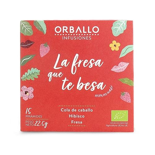 INFU. LA FRESA QUE TE BESA ECO 12 PIRÁMIDES c.caballo fresa hibisco-ORBALLO