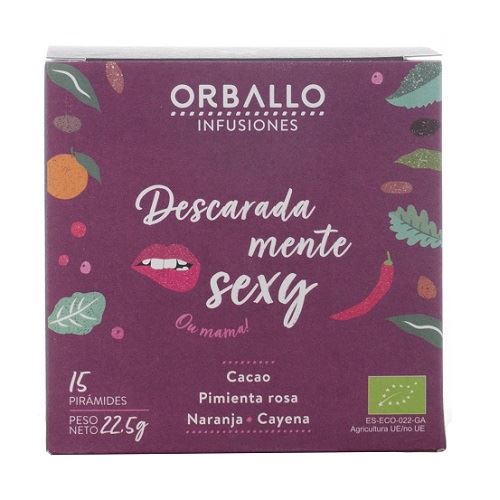 INFU. DESCARADAMENTE SEXY ECO 12 PIRÁMIDES cacao, pimienta, naraja cayena-ORBALLO