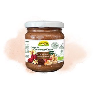 CREMA CACAHUETE Y CACAO BIO 250gr-GRANOVITA