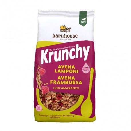 MUESLI KRUNCHY AVENA AMARANTO FRAMBUESA 375gr-BARN HOUSE