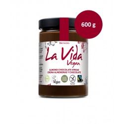 CREMA CHOCOLATE ALMENDRAS 600gr (U/C 6)-VIDA VEGAN 