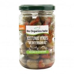 ACEITUNA VERDE ALIÑO MEDITERRÁNEO 180gr-BIO ORGANICA ITALIA 