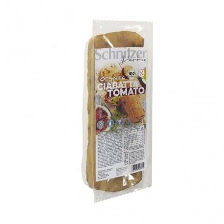 PAN CIABATTA TOMATE S/G BIO 180gr-SCHNITZER 