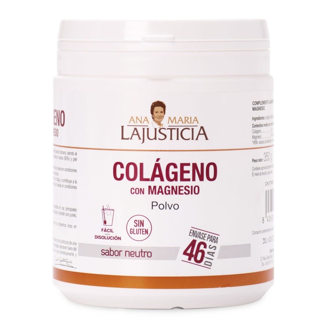 COLÁGENO CON MAGNESIO NEUTRO 350gr-ANA MARIA LAJUSTICIA