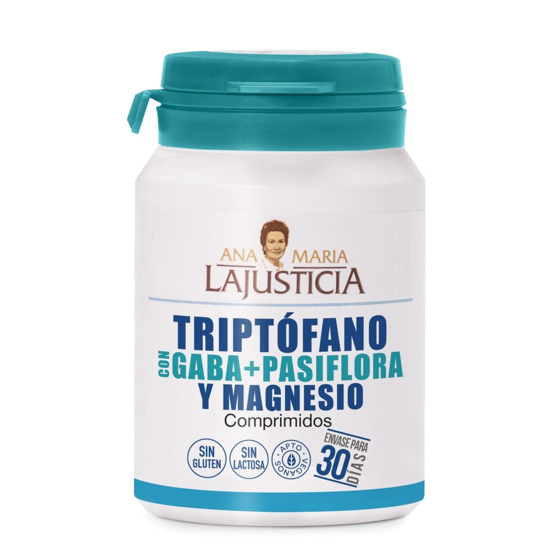 TRIPTÓFANO CON GABA + PASIFLORA Y MAGNESIO 60comp-ANA MARIA LAJUSTICIA