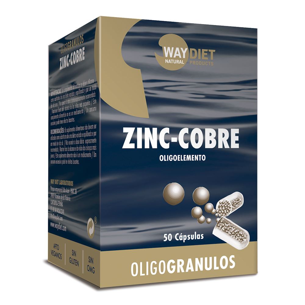 ZINC-COBRE OLIGOGRÁNULO 50caps-WAY DIET