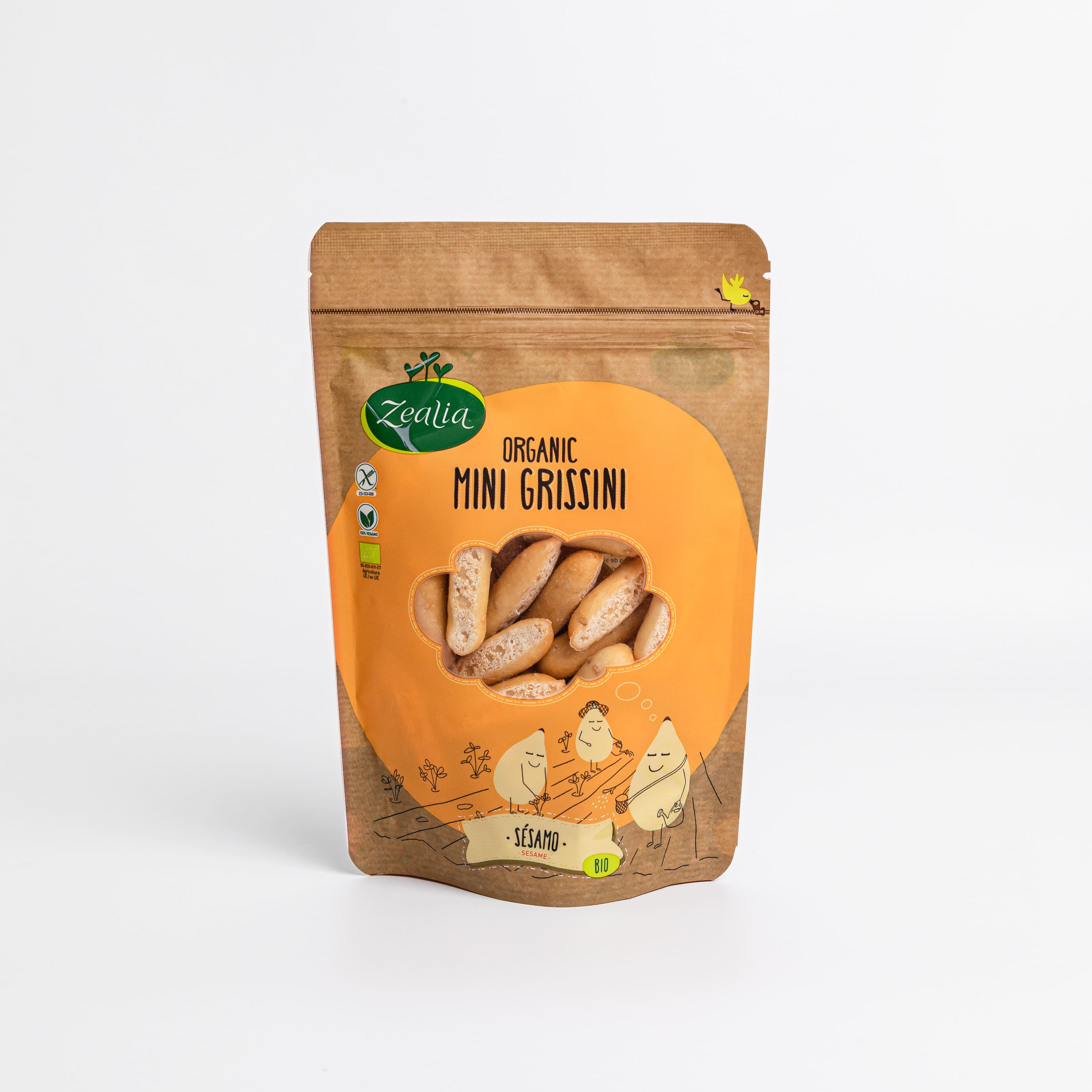 MINI GRISSINI SÉSAMO S/G BIO 75gr-ZEALIA