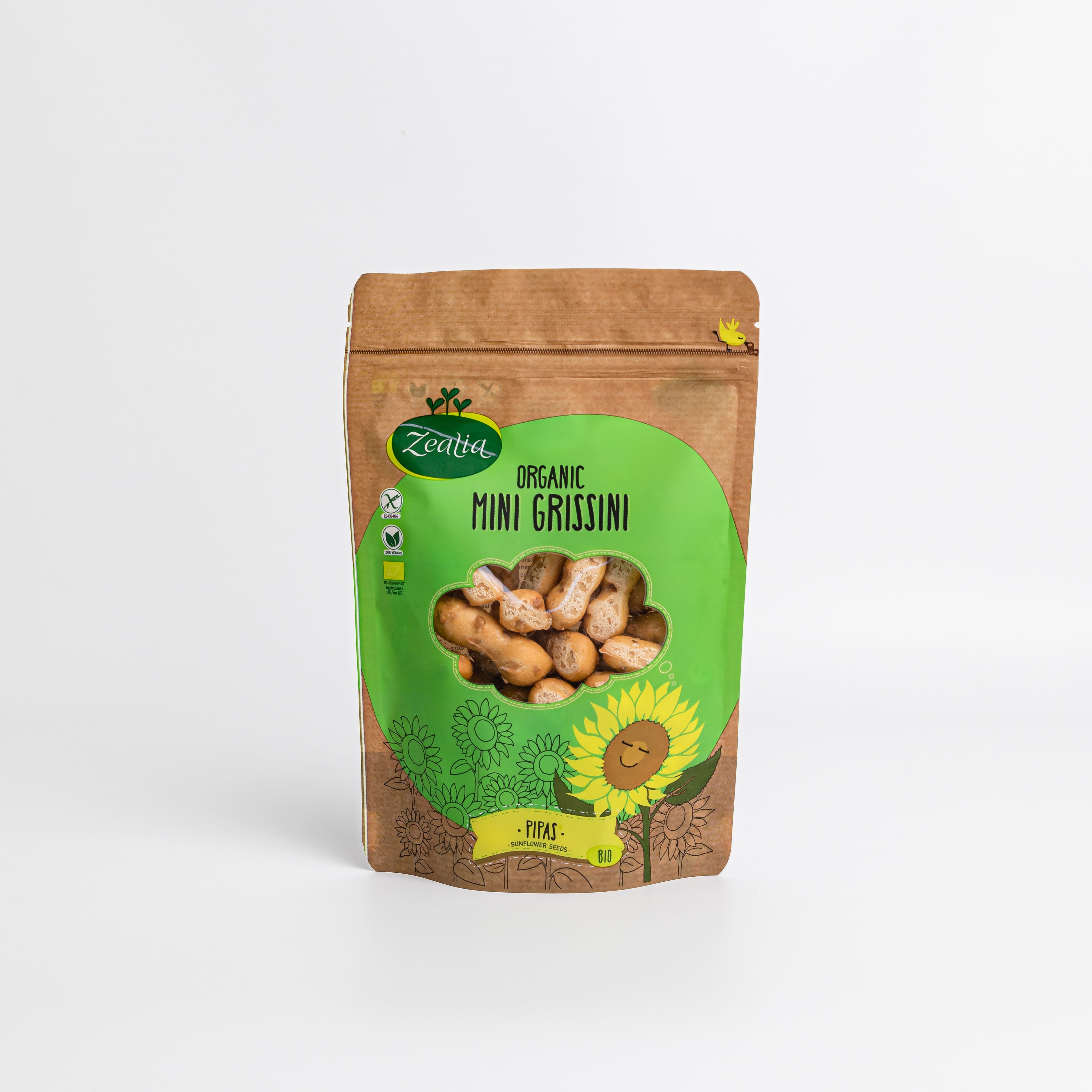 MINI GRISSINI PIPAS S/G BIO 75gr-ZEALIA