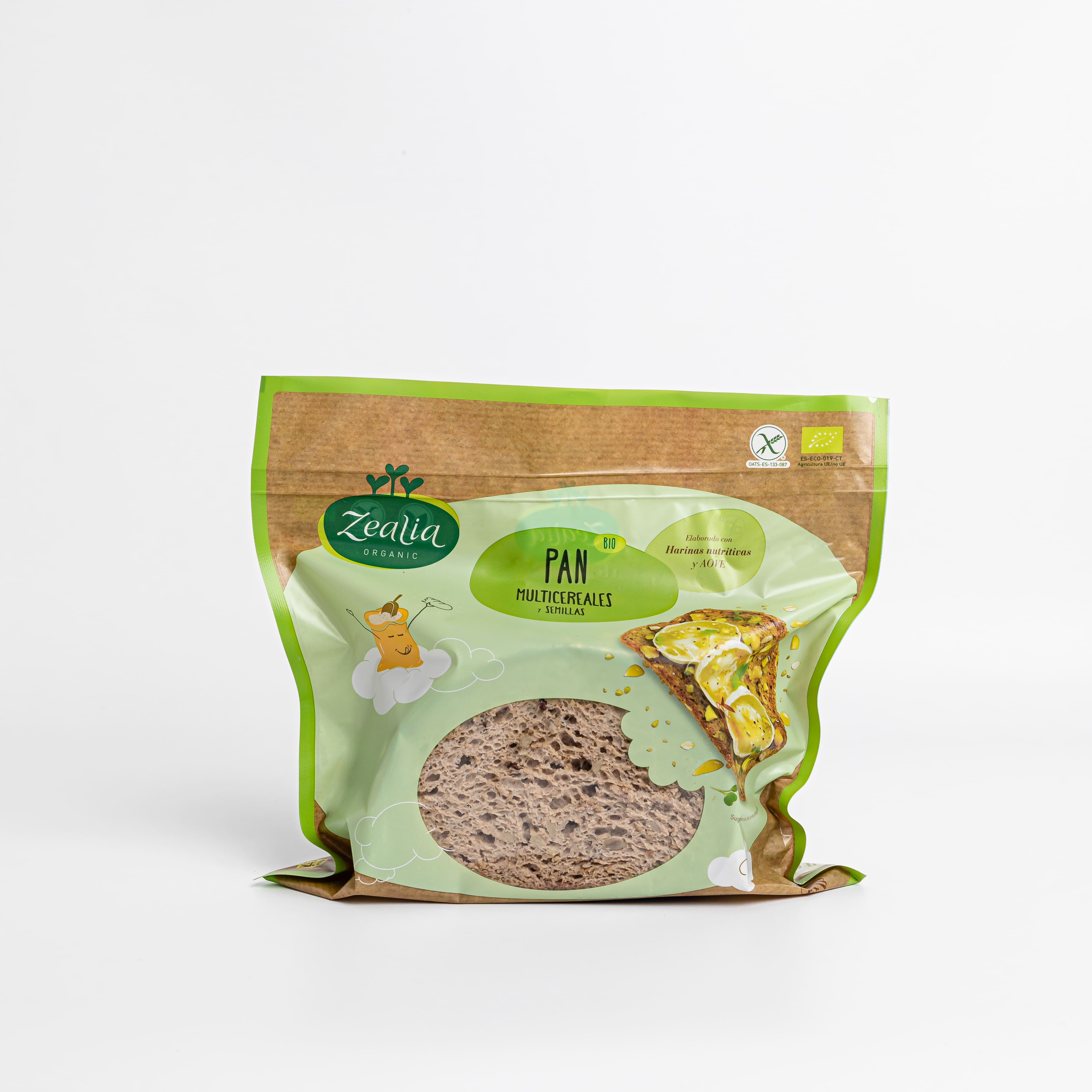 PAN MULTICEREALES Y SEMILLAS S/G BIO 330gr-ZEALIA