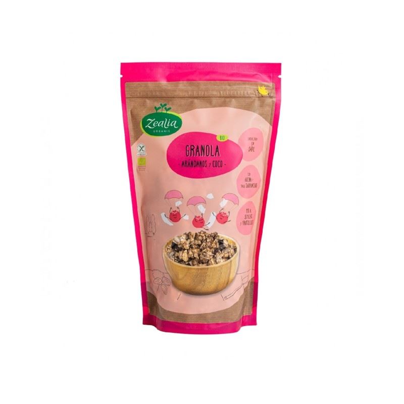 GRANOLA ARÁNDANOS Y COCO S/G BIO 300gr-ZEALIA
