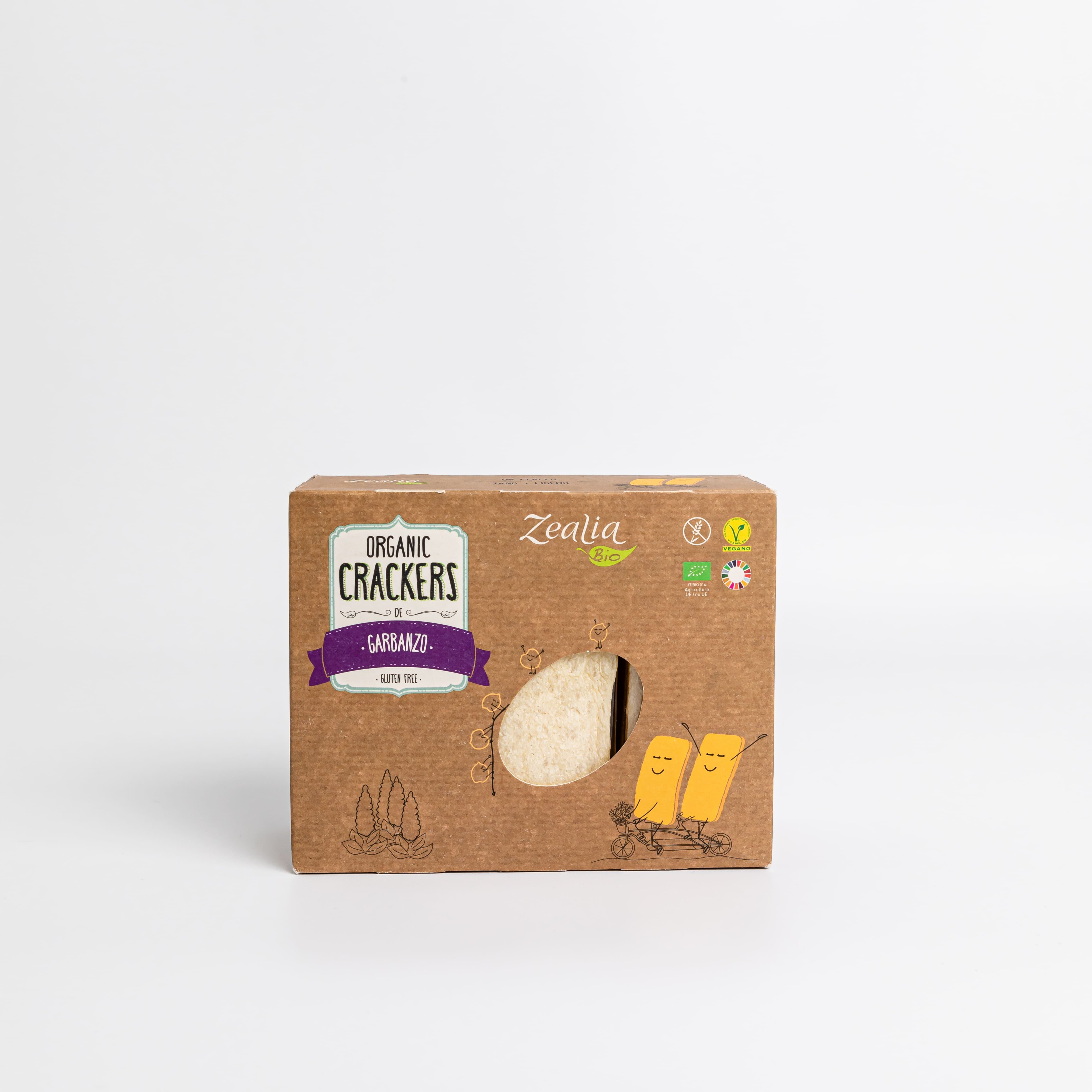 CRACKER GARBANZO S/G BIO 120gr-ZEALIA