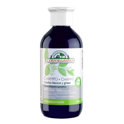 CHAMPÚ HENNA GRIS Y BLANCO/arándanos 300ml-CORPORE