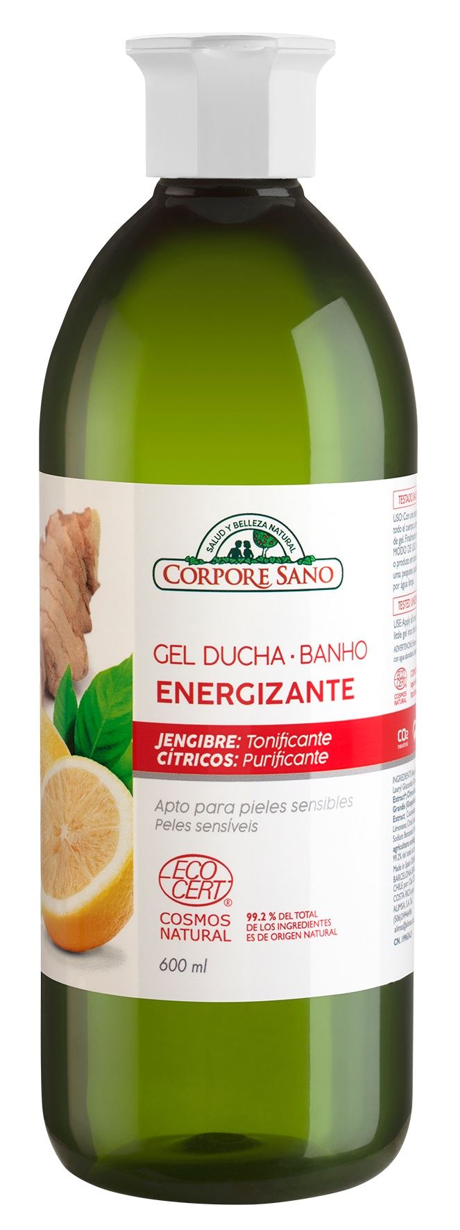 GEL DUCHA ENERGIZANTE ECOCERT 600ml-CORPORE