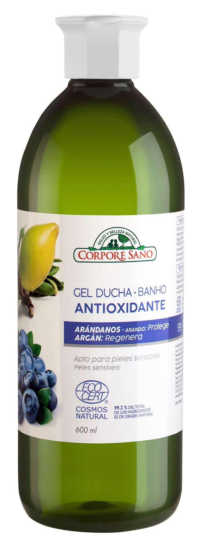 GEL DUCHA ANTIOXIDANTE ECOCERT 600ml-CORPORE