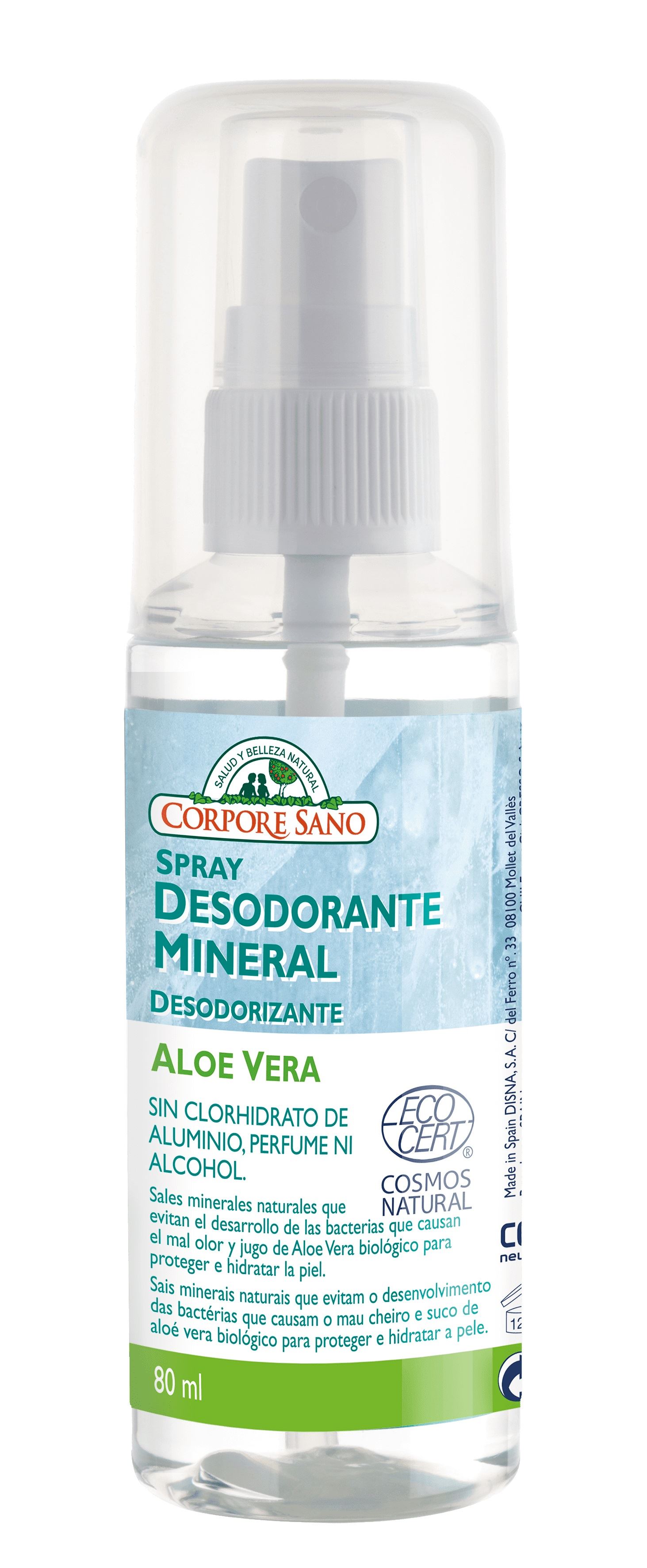 DESODORANTE MINERAL CON ALOE SPRAY 80ml-CORPORE 