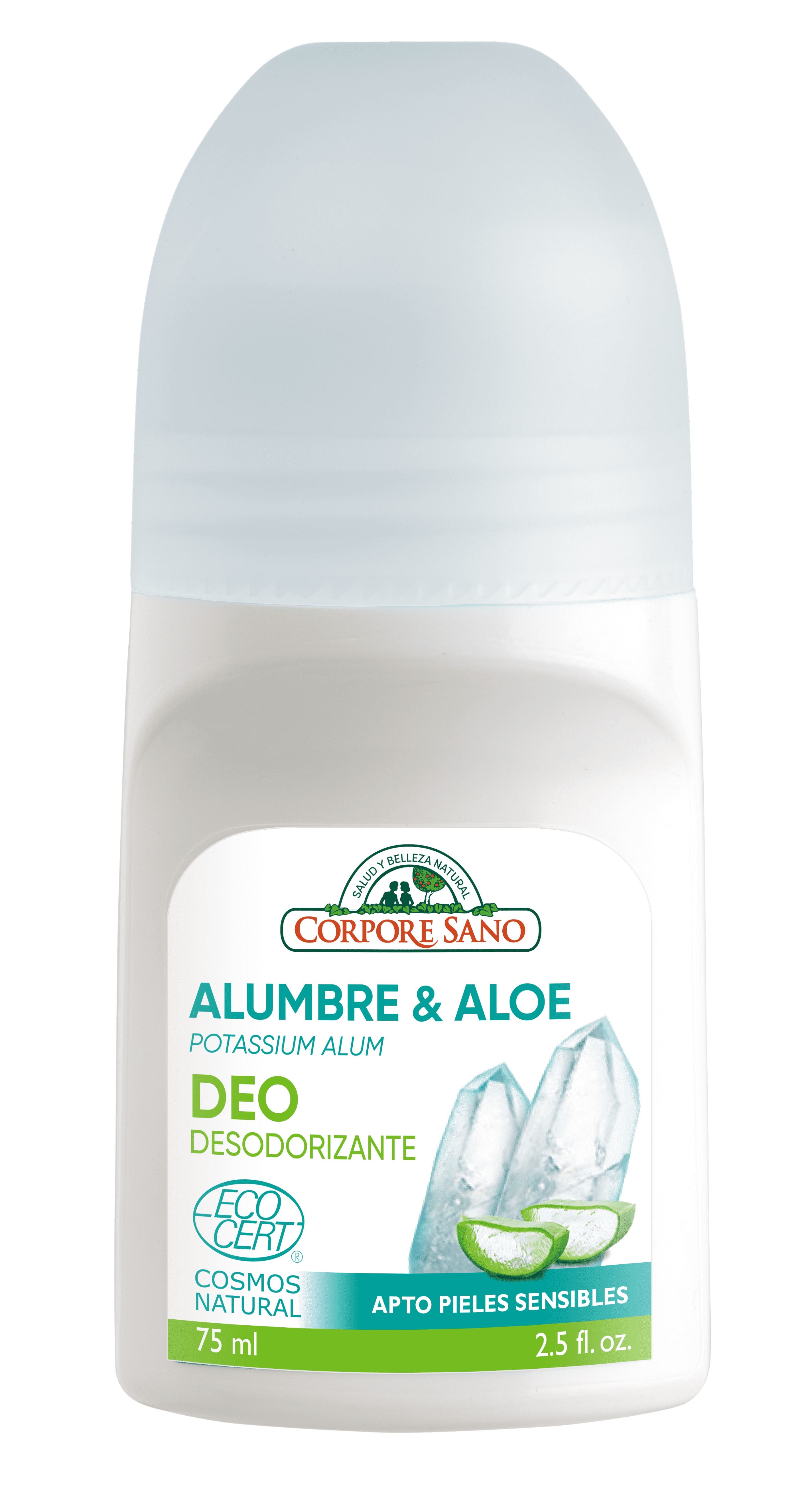 DESODORANTE ROLL ON ALUMBRE & ALOE BIO 75ml-CORPORE