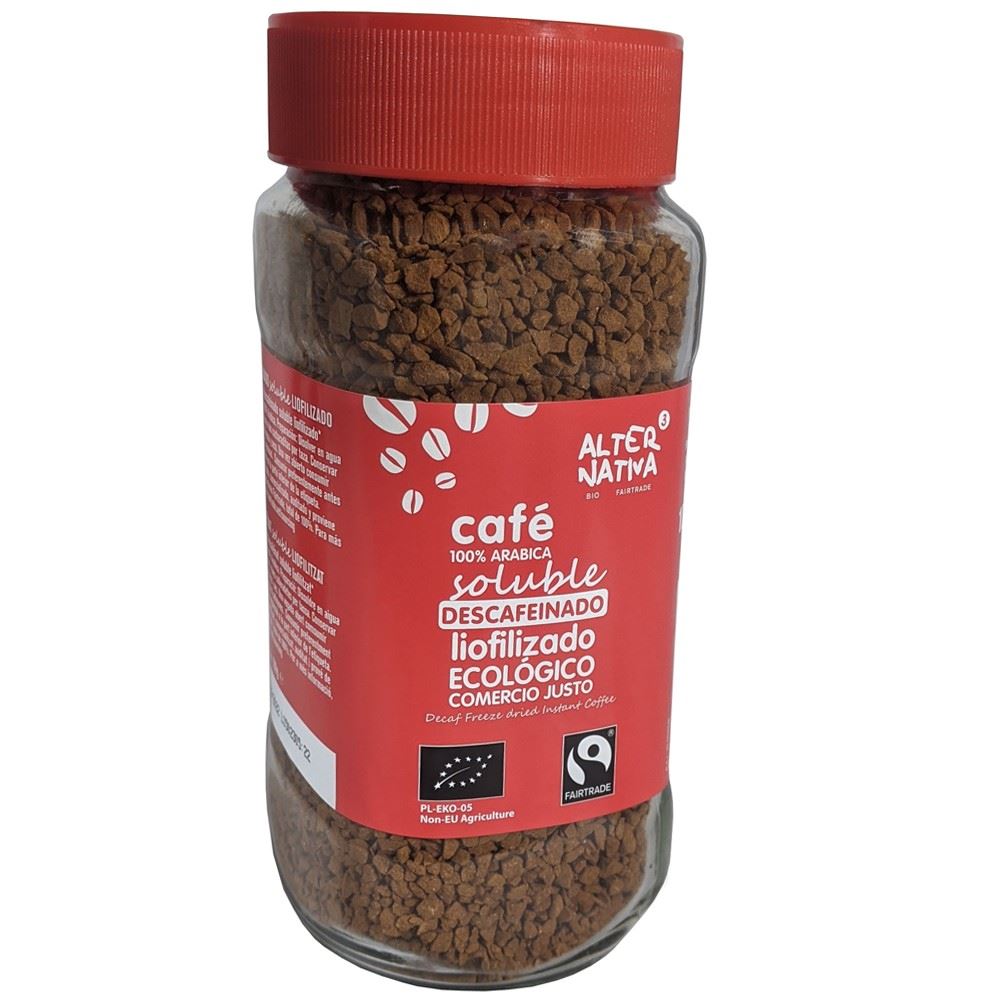 CAFÉ DESCAFEINADO SOLUBLE LIOFILIZADO FT BIO 100gr-ALTERNATIVA