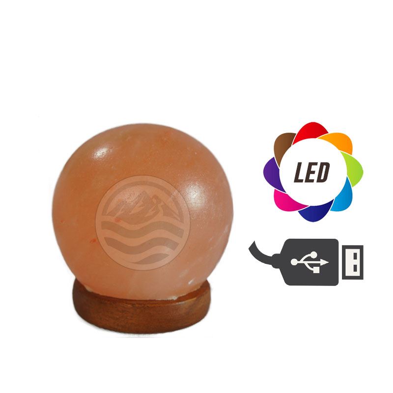 LÁMPARA SAL USB ESFERA - UNEYSA
