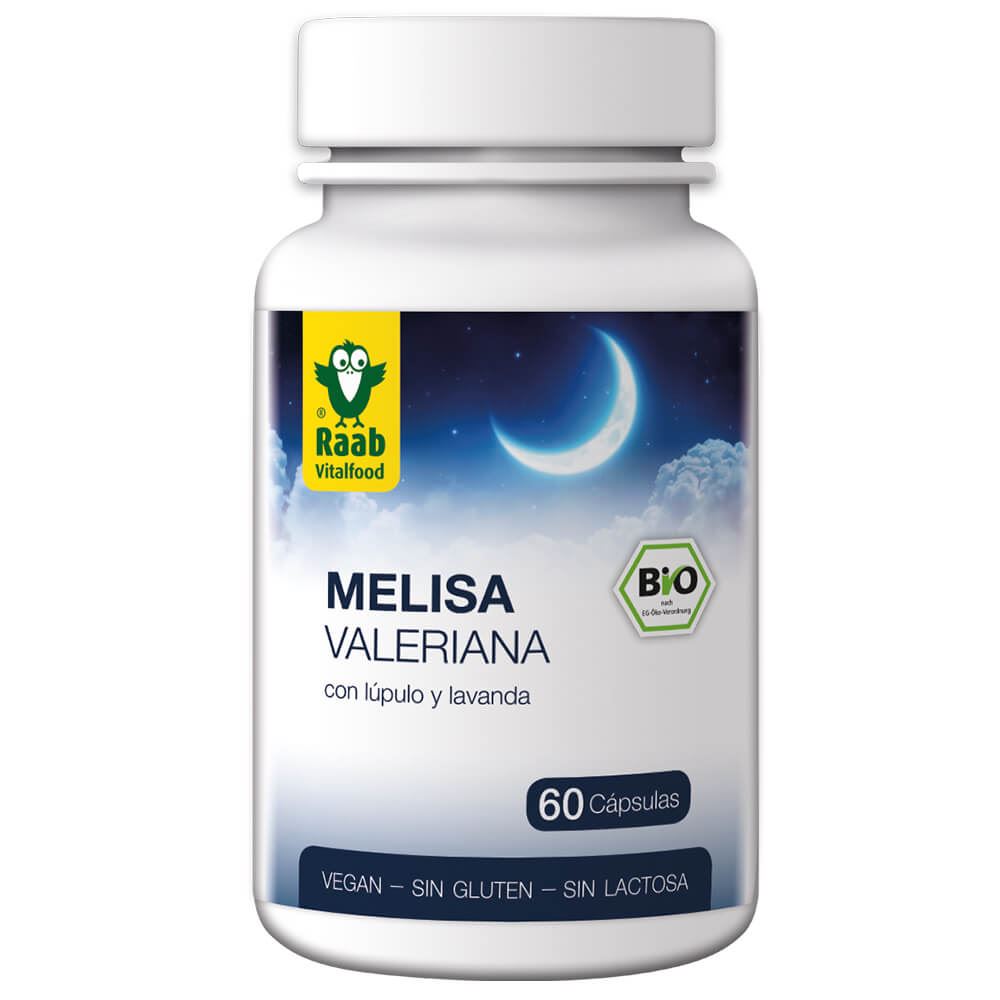 MELISA VALERIANA CON LUPULO Y LAVANDA 480mg BIO 60caps-RAAB