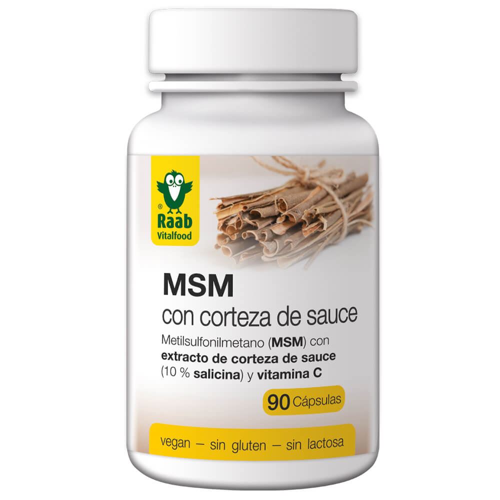 MSM CON CORTEZA DE SAUCE 630mg 90caps-RAAB