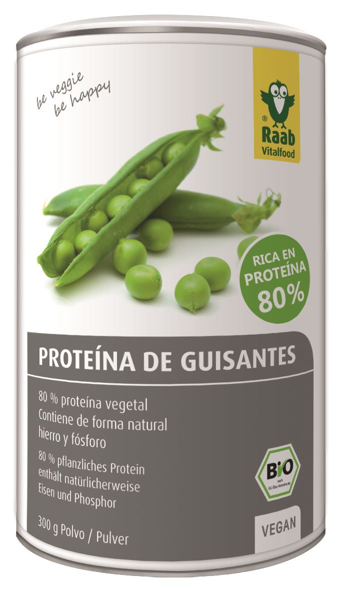 PROTEÍNA GUISANTES POLVO BIO 300gr-RAAB