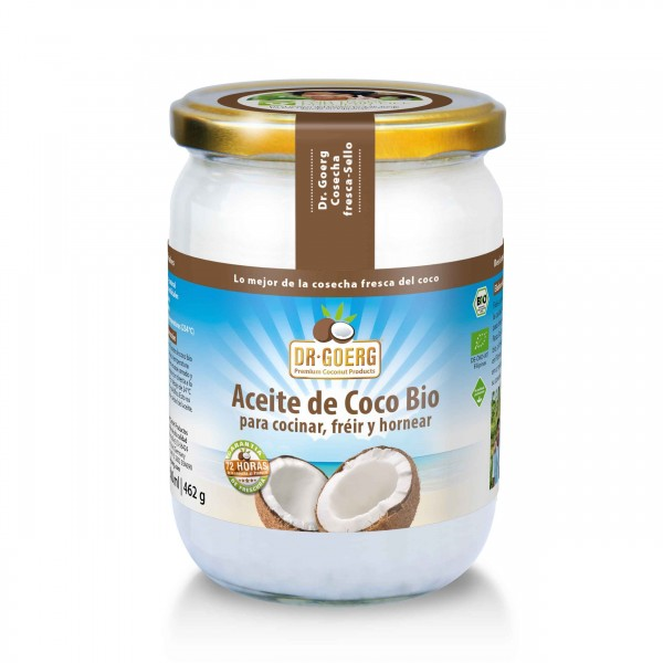 ACEITE COCO para cocinar PREMIUM BIO 500 ml- DR.GOERG