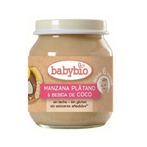 POTITO MANZANA PLÁTANO COCO 130gr-BABYBIO 