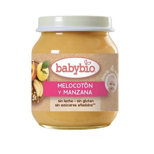 POTITO MELOCOTÓN MANZANA 130gr-BABYBIO 