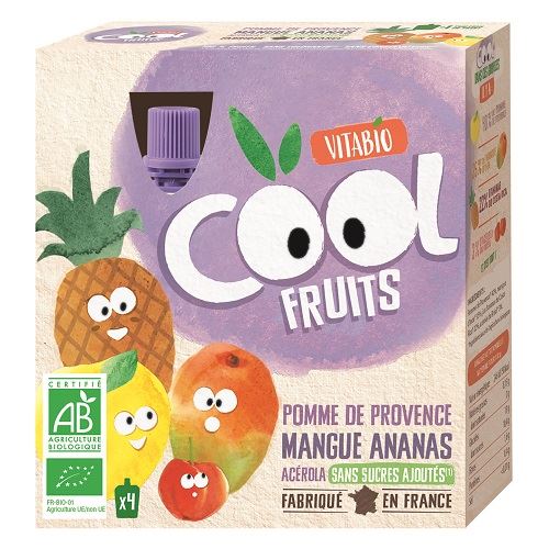 VITABIO C. FRUITS MANZ. MANGO PIÑA 4x90 gr - BABYBIO 