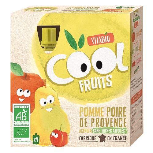 VITABIO C. FRUITS MANZ. PERA 4x90 gr - BABYBIO 