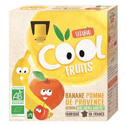 VITABIO C. FRUITS MANZ. PLÁTANO 4x90 gr - BABYBIO 