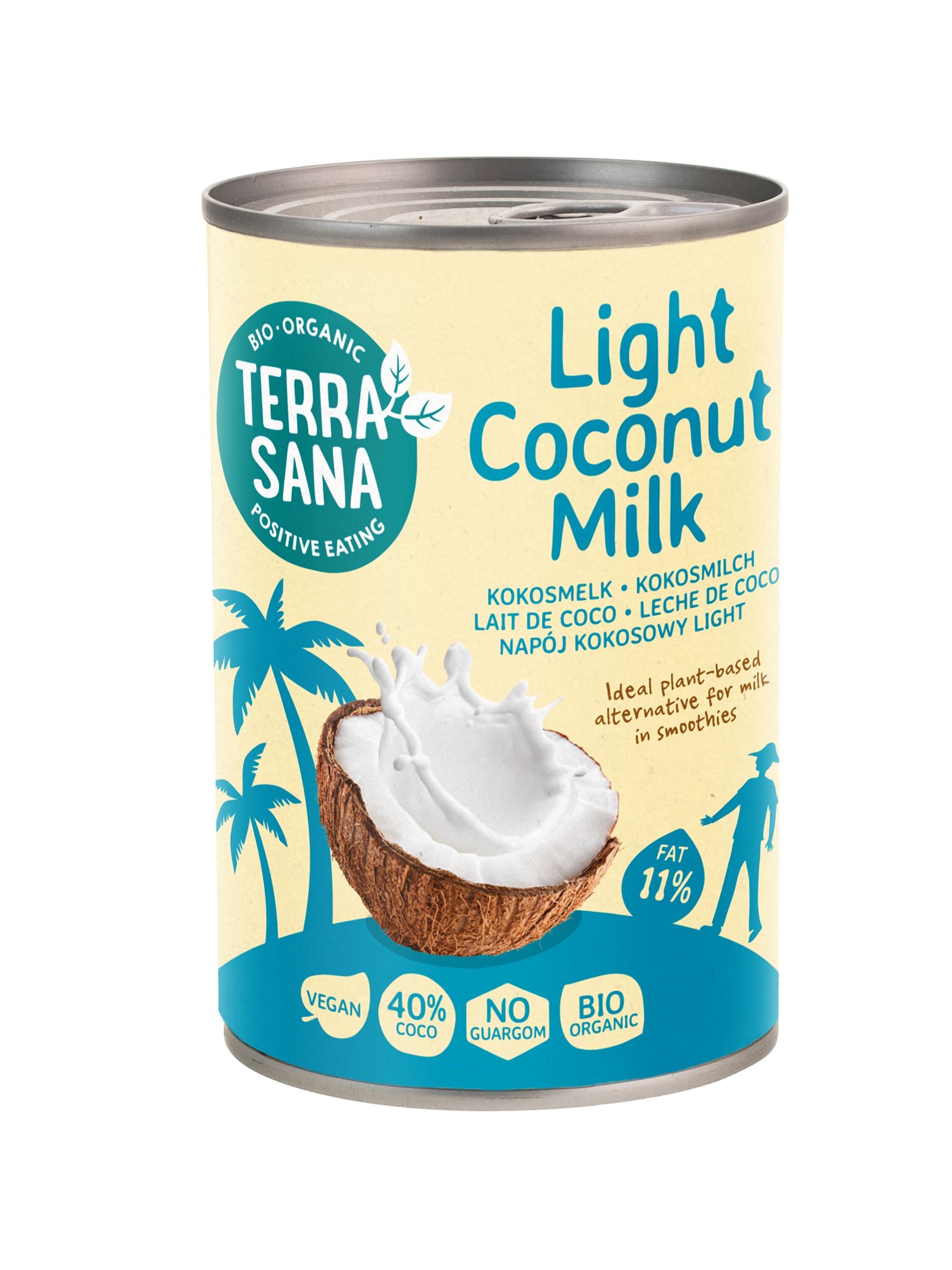 LECHE COCO baja en grasa BIO 400 ml-TERRASANA