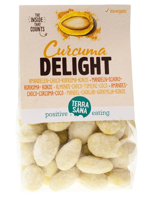 CÚRCUMA DELIGHT (almendra, choco, cúrcuma, coco) 150 gr-TERRASANA