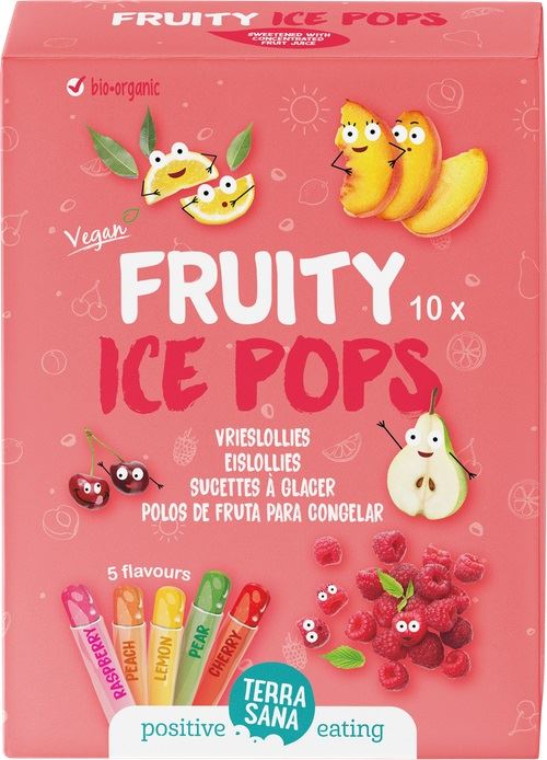POLOS FRUITY ICE POPS BIO 10x40ML -TERRASANA