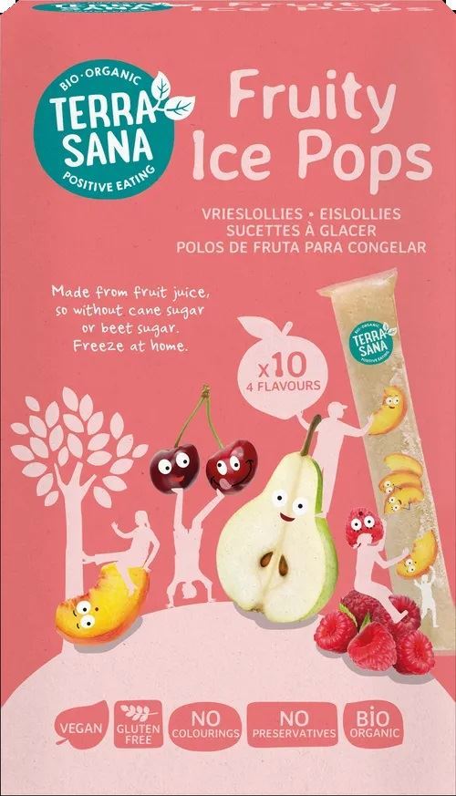 POLOS FRUITY ICE POPS BIO 10x40ML -TERRASANA