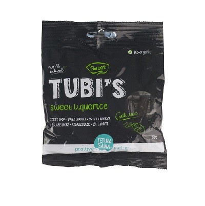 REGALIZ DULCE TUBI´S CON MENTA BIO 80gr-TERRASANA