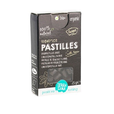 REGALIZ PASTILLAS ANÍS BIO 16x25gr-TERRASANA