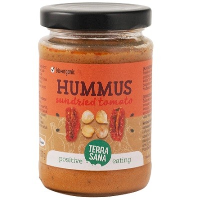 HUMMUS CON TOMATES SECOS BIO 190gr-TERRASANA