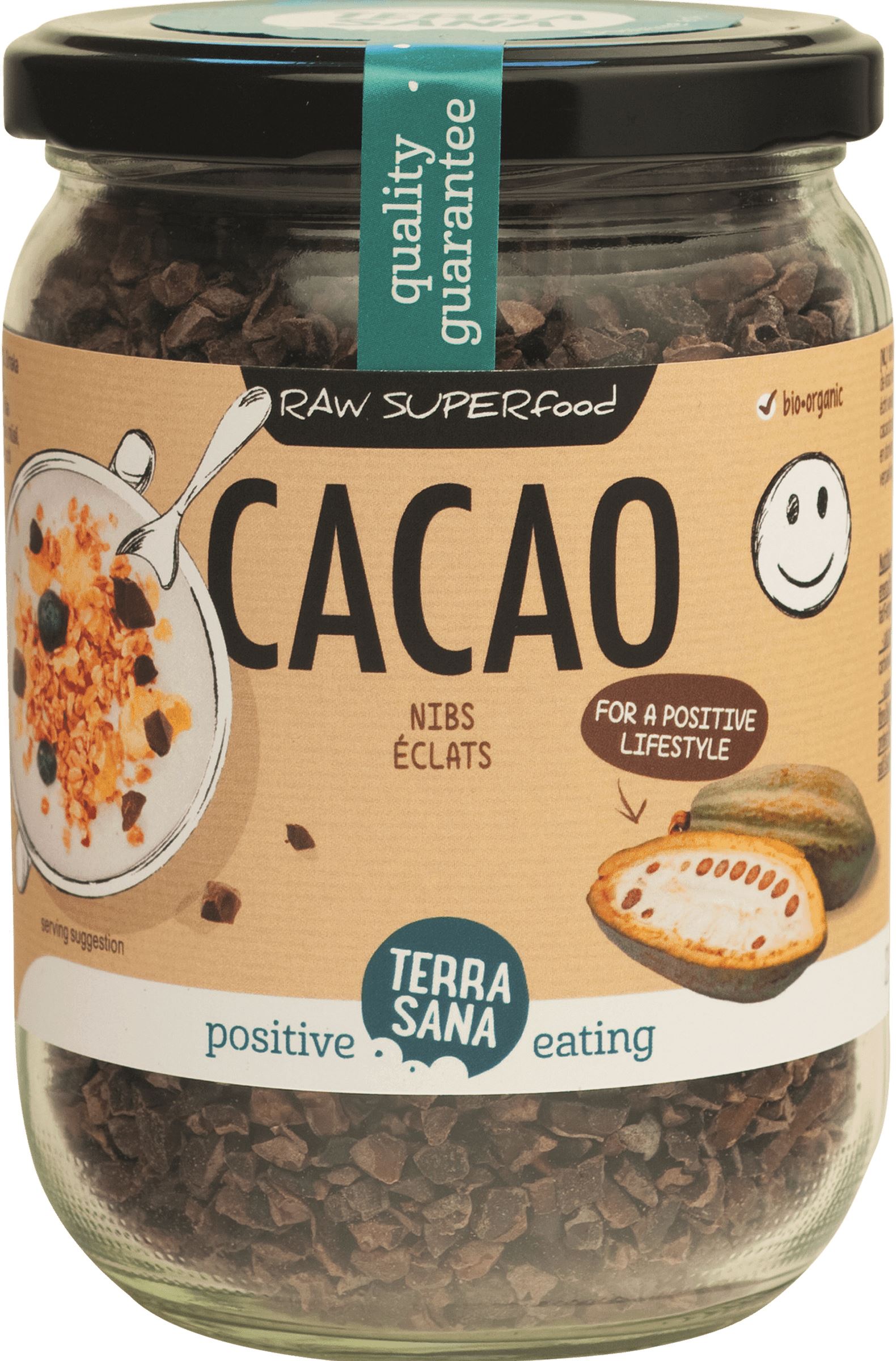 CACAO VIRUTAS RAW BIO 230gr. -TERRASANA