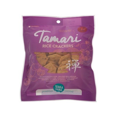 CRÁCKER JAPONÉS DE ARROZ INTEGRAL CON TAMARI BIO 60 gr-TERRASANA