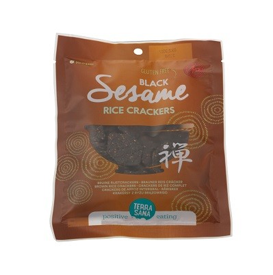 CRÁCKER JAPONÉS DE ARROZ INTEGRAL CON SÉSAMO NEGRO BIO 60 gr-TERRASANA