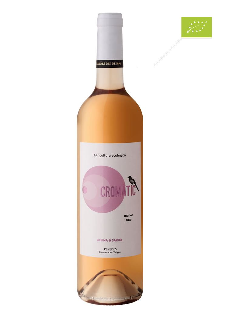 VINO CROMATIC MERLOT DE LLAGRIMA ROSADO ECO 750ml.