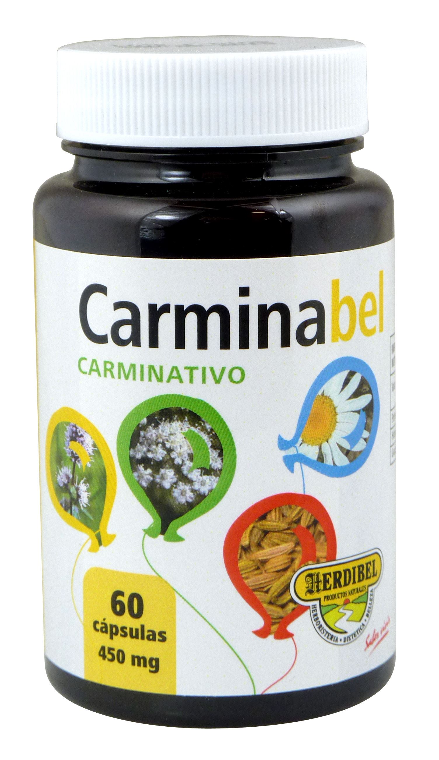 CARMINABEL 60 Caps.450 mg.(C.vegetal+Hinojo+Menta+A.Verde)