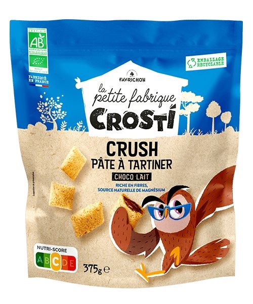 CROSTI CRUSH RELLENO CHOCOLATE CON LECHE 375 gr 