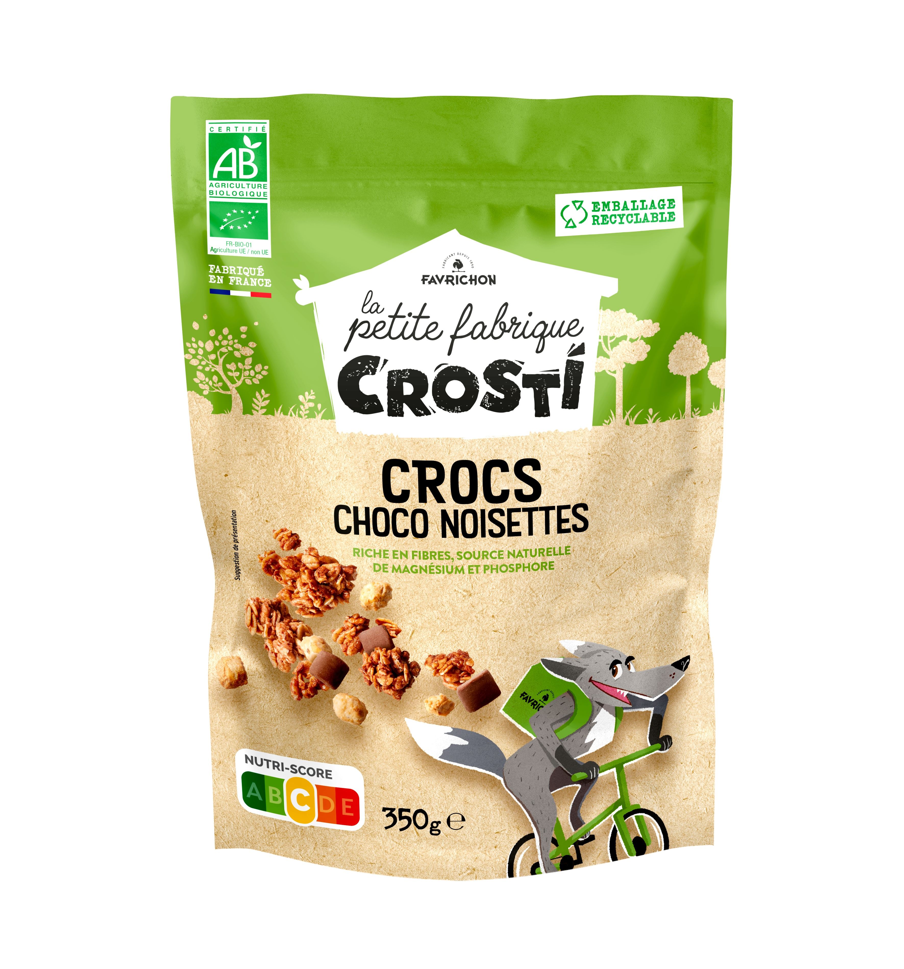 CROSTI CHOCOLATE Y AVELLANAS 350 gr 