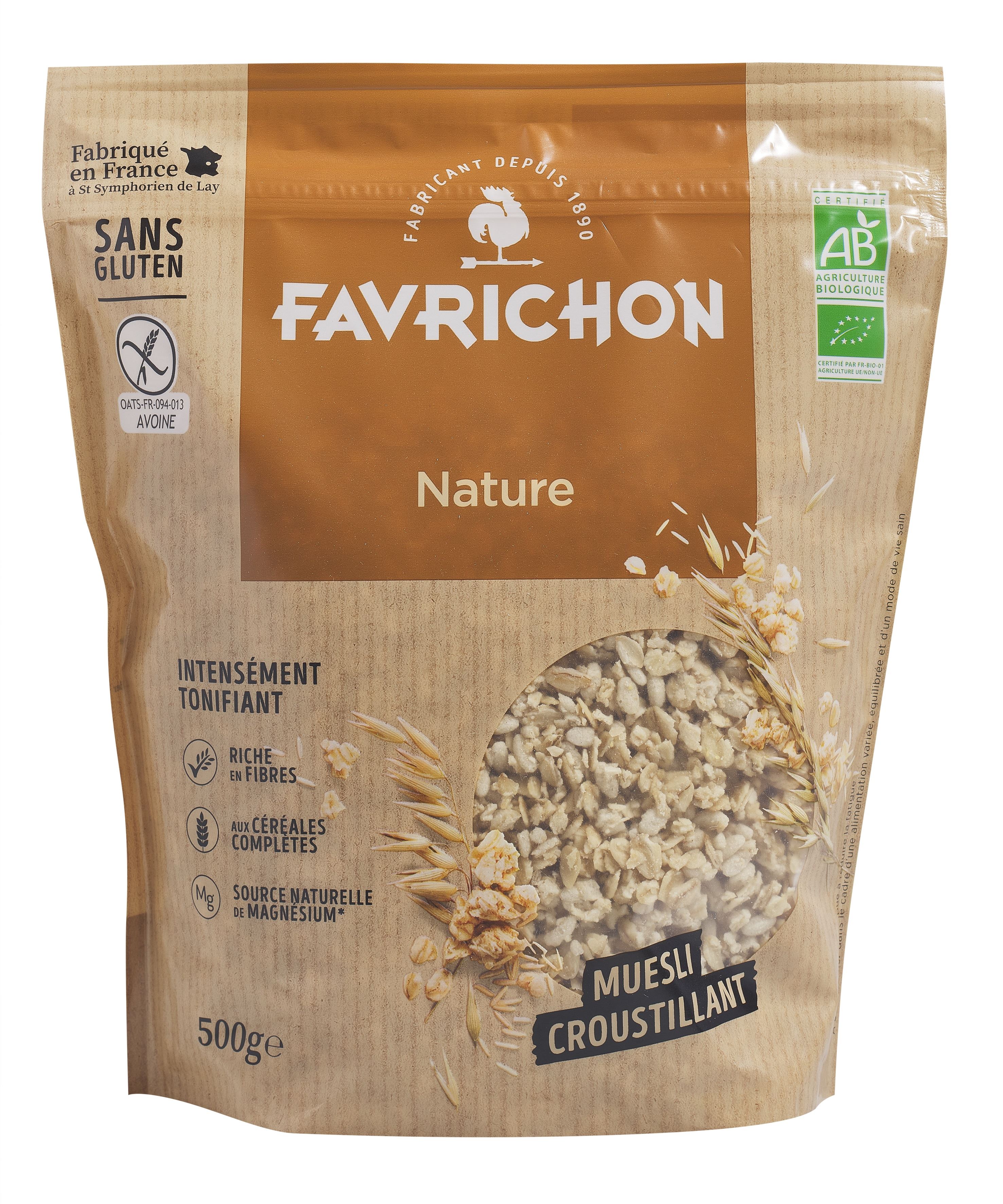 MUESLI CRUNCHY BÁSICO - NATURE S/G 500 gr